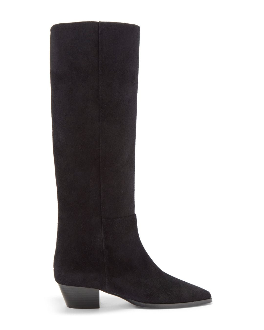 AEYDE Medea Suede Knee Boots - Black
