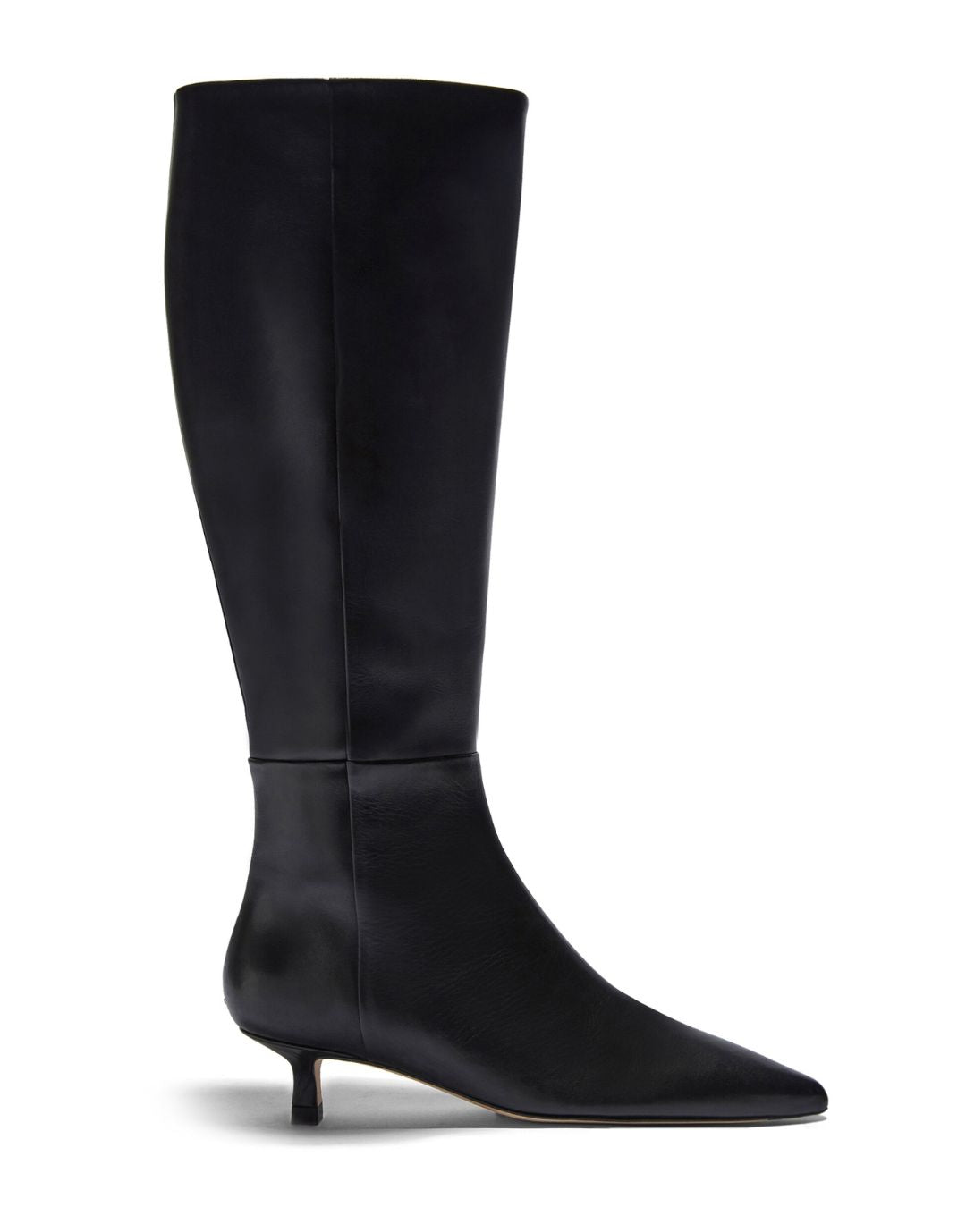 AEYDE Sabrina Leather Knee Boots - Black