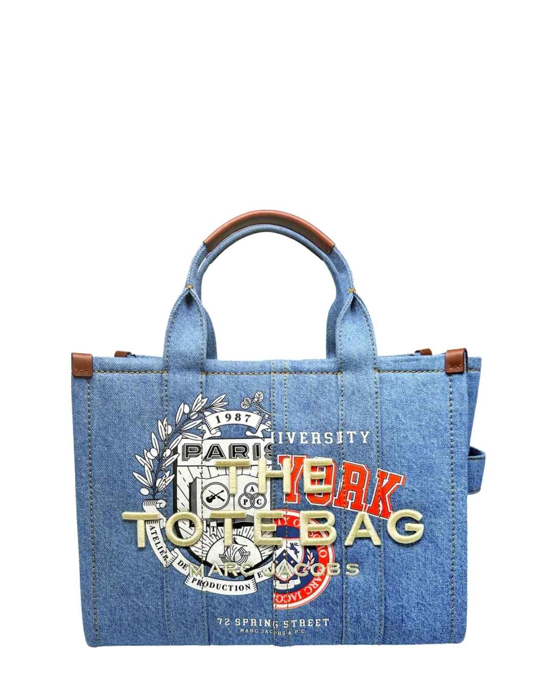 A.P.C. x MARC JACOBS The Varsity Tote - Stonewashed Indigo