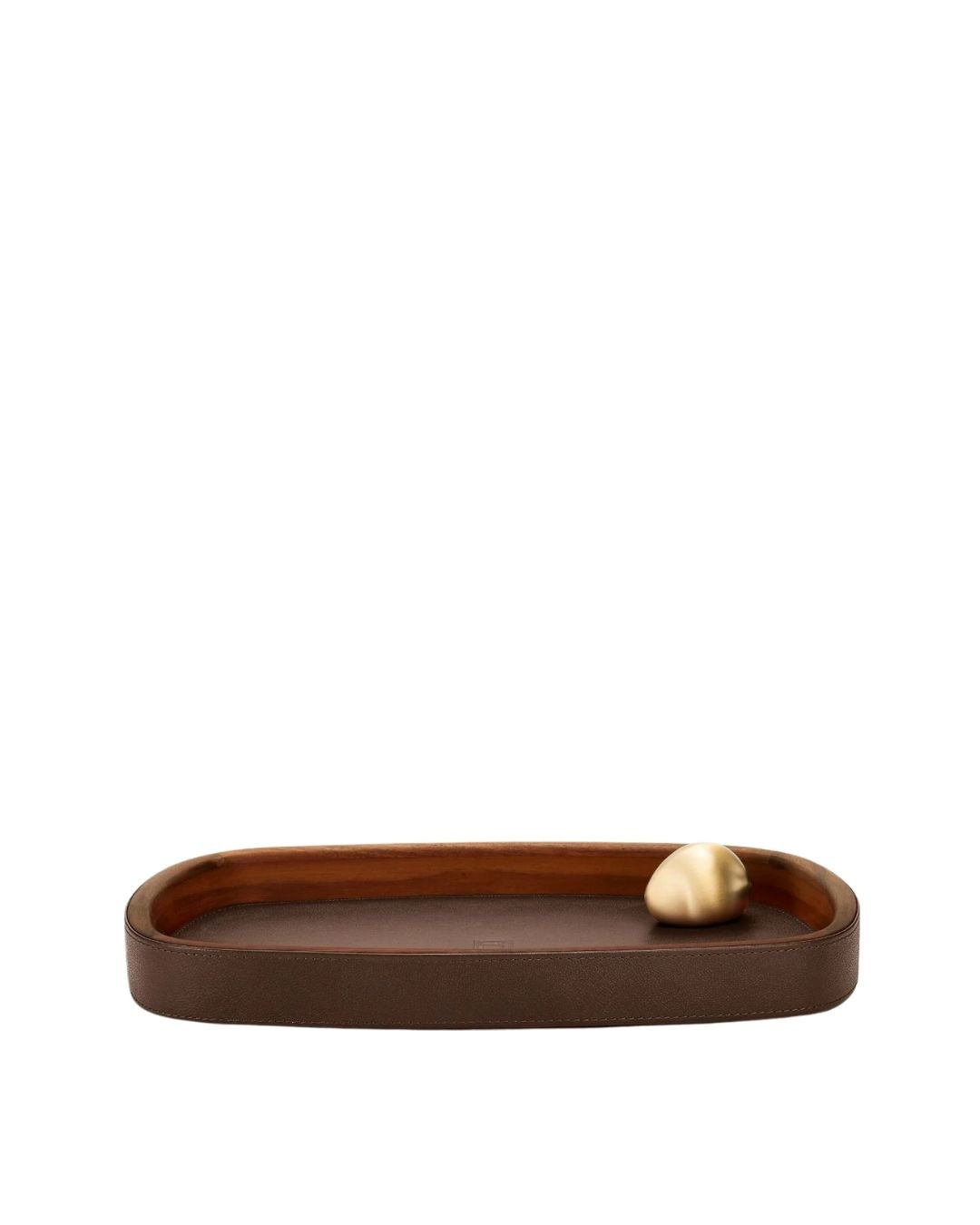 ASSOULINE Pebble Accessory Tray - Brown