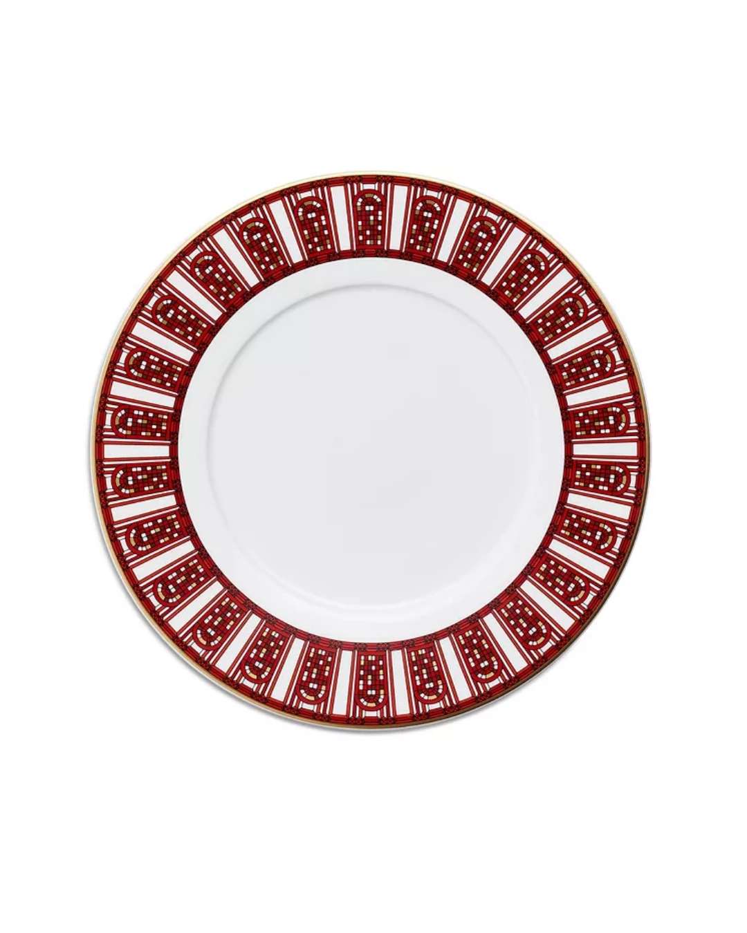 BACCARAT Arcadia Dessert Plates, Set of 2 - Red