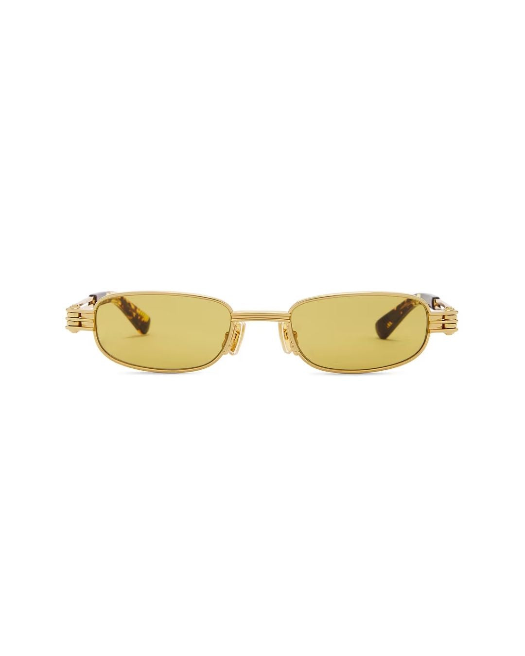 BOTTEGA VENETA Bolt Sunglasses - Gold/Yellow