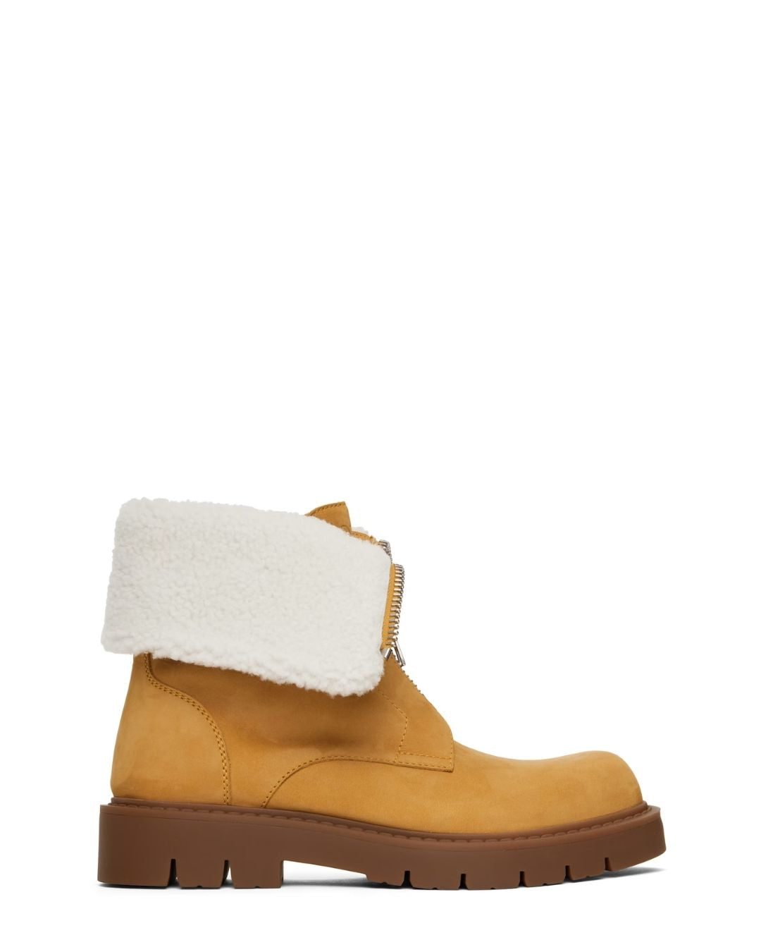 BOTTEGA VENETA Haddock Ankle Boots - Ochre/Popcorn