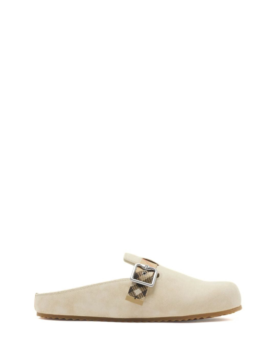 BURBERRY Suede Urchin Clogs - Bake