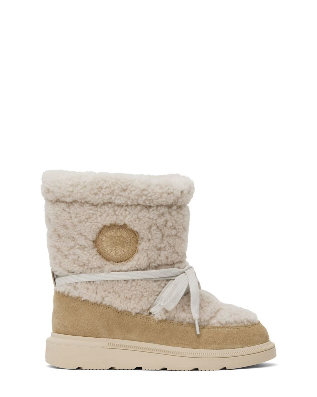 CANADA GOOSE Demma Shearling Puffer Boots - Linen