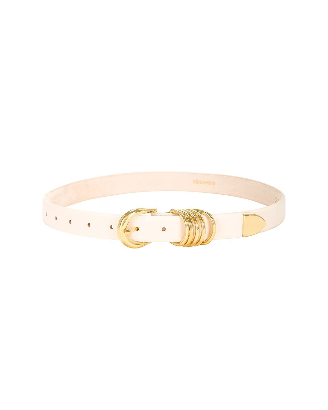 DEHANCHE Hollyhock Belt - Ivory/Gold