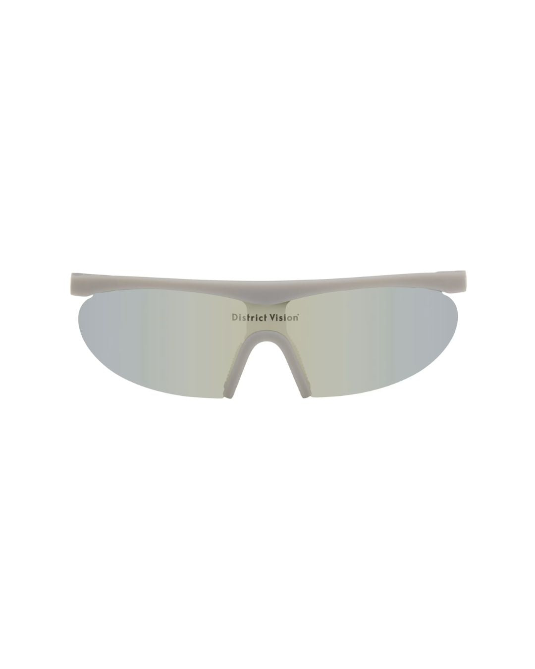 DISTRICT VISION Koharu Eclipse Sunglasses - Flint/D+ G15 Silver Flash Mirror