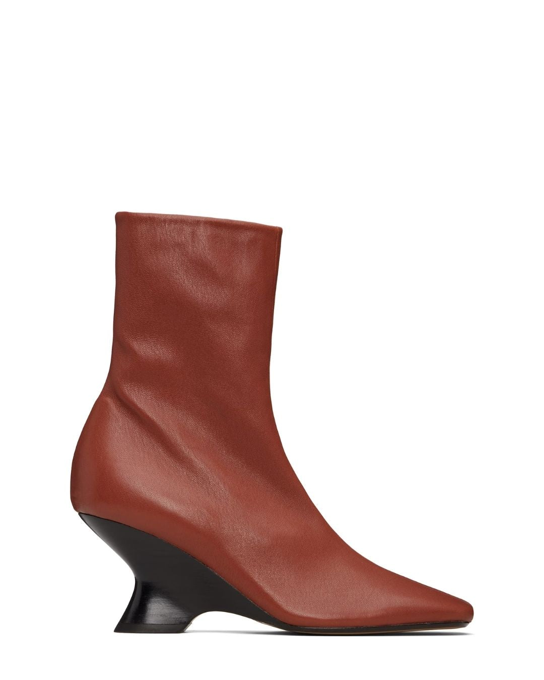 DRIES VAN NOTEN Heeled Ankle Boots - Brique