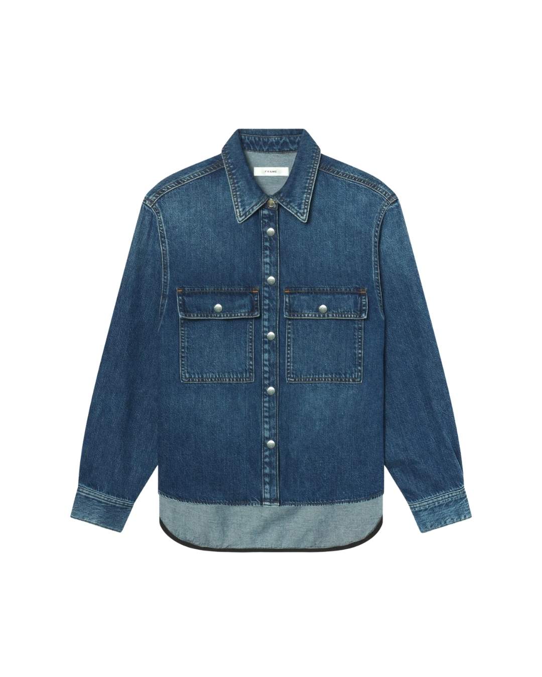 FRAME The Long Sleeve Hi-Low Shirt - Wander