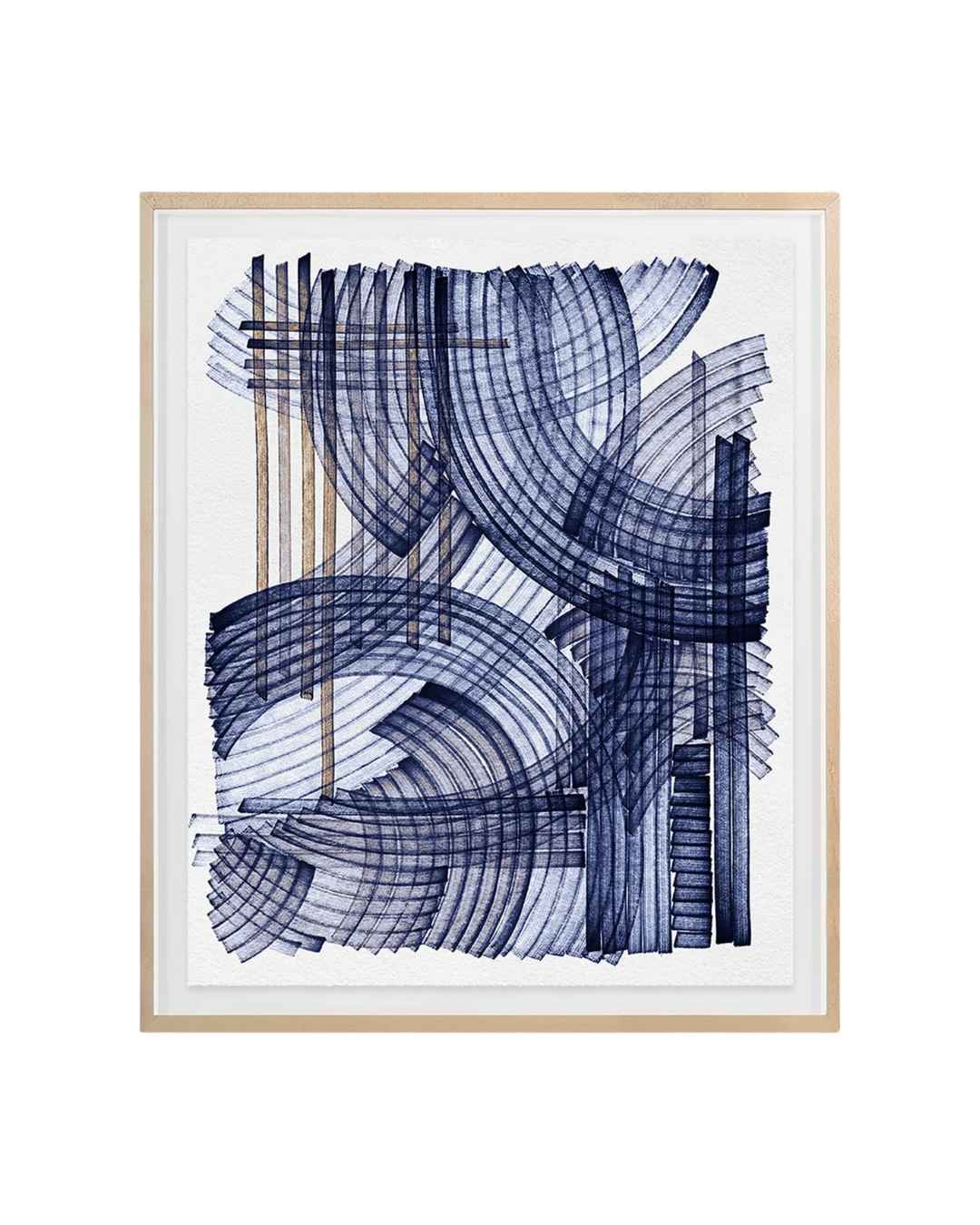 GRAND IMAGE HOME "Blue Weave 2" Digital Art Print by Victoria Neiman 