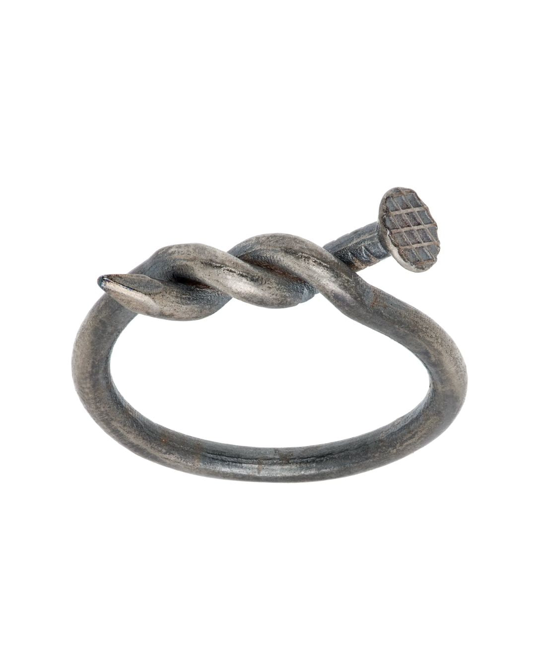 GUIDI Nail Twisted G-AN38 Ring - Silver