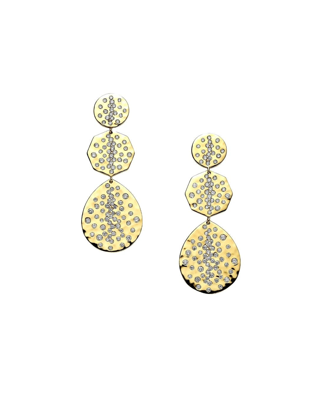 IPPOLITA Stardust 18K Yellow Gold & Diamond Triple-Drop Earrings - Yellow Gold