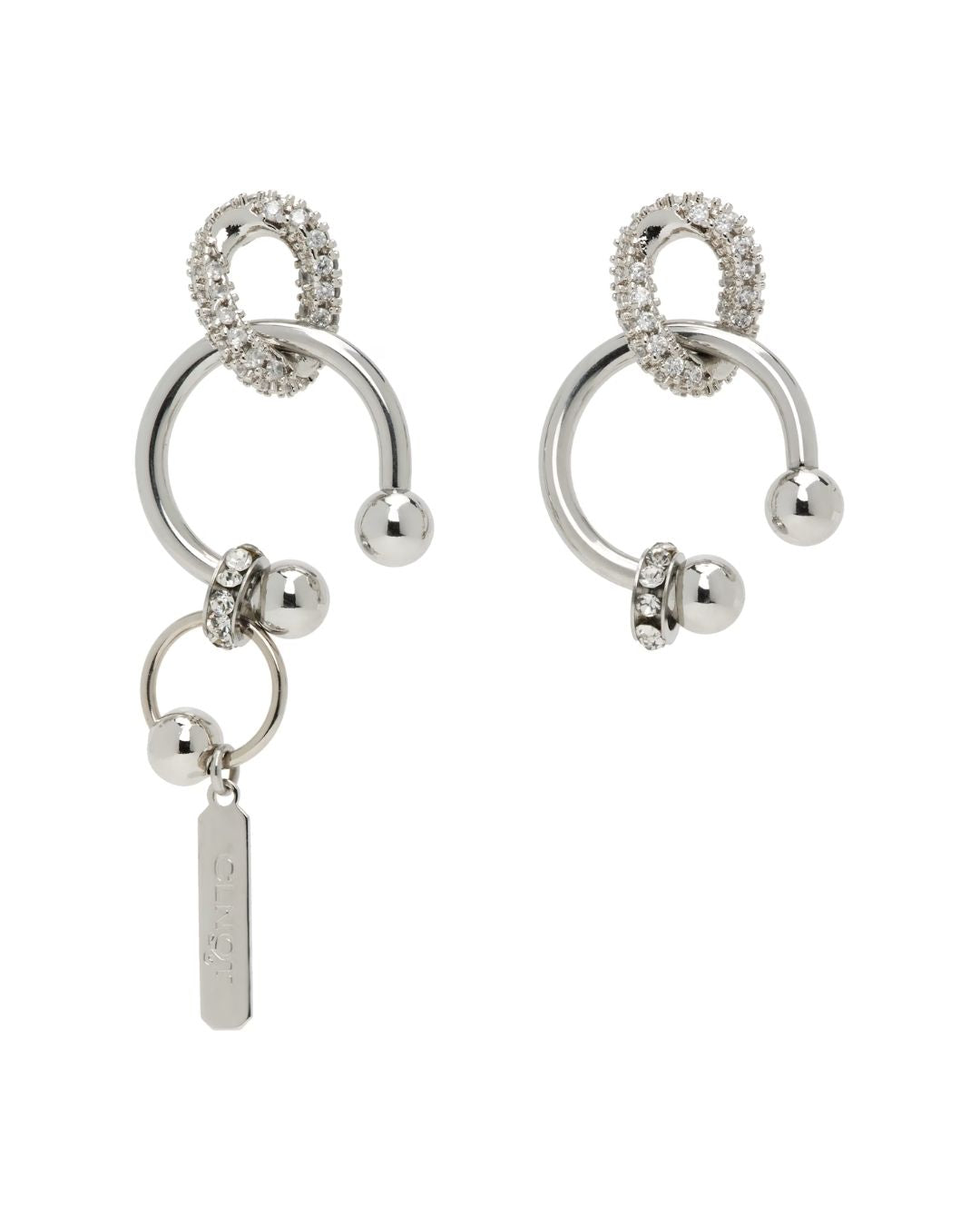 JUSTINE CLENQUET Phoebe Earrings - Palladium