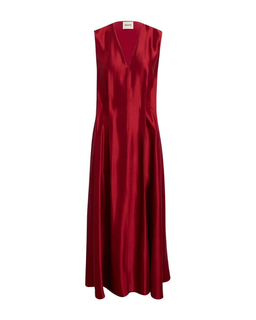KHAITE Syd Dress - Crimson