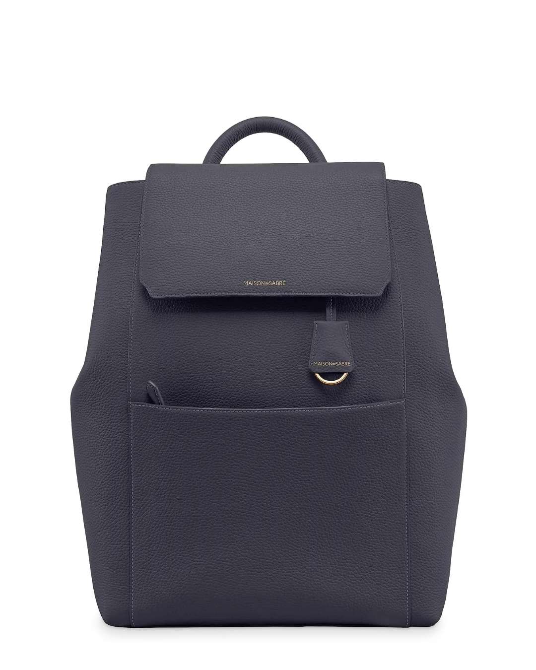 MAISON DE SABRE Large Leather Soft Backpack - Graphite Grey