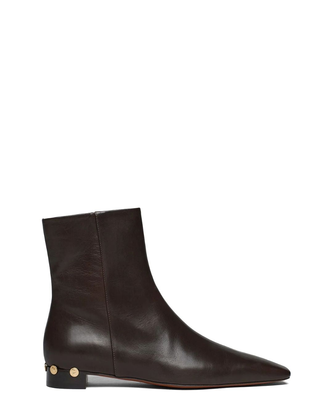 NANUSHKA Isla Elongated Square Toe Boots - Dark Chocolate