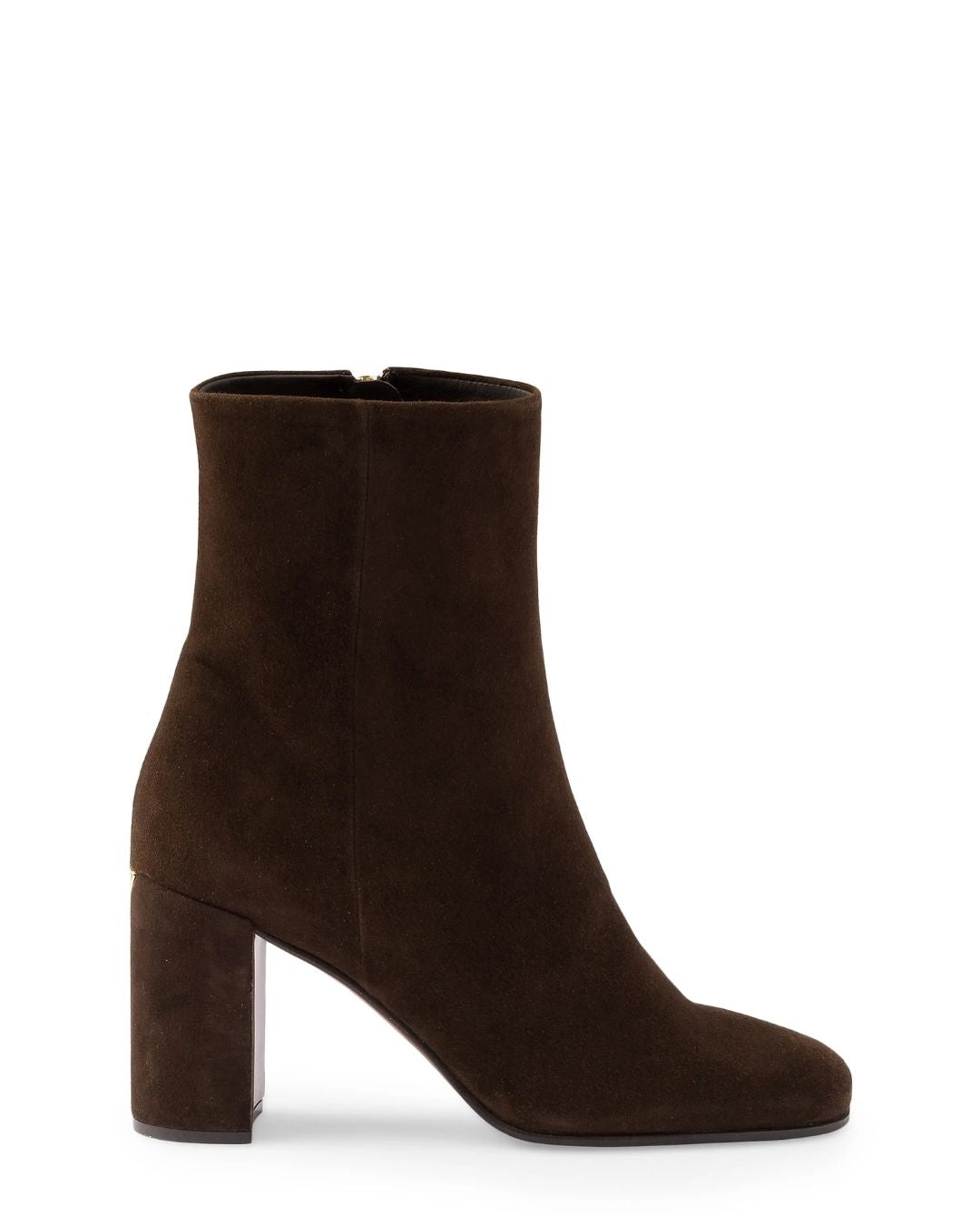 PRADA Suede Booties - Dark Brown