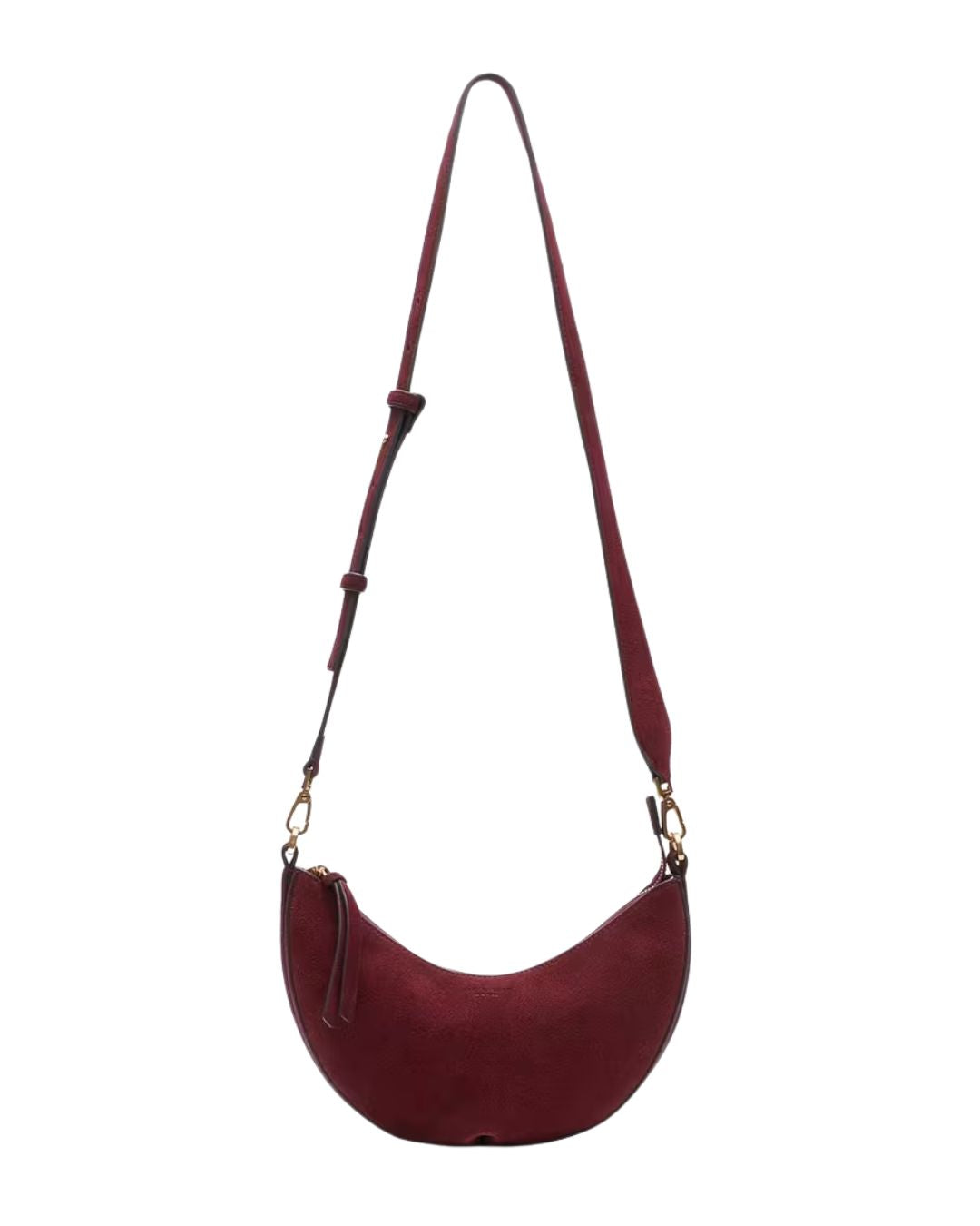 RAG & BONE Alix Suede Crossbody Bag - Garnet