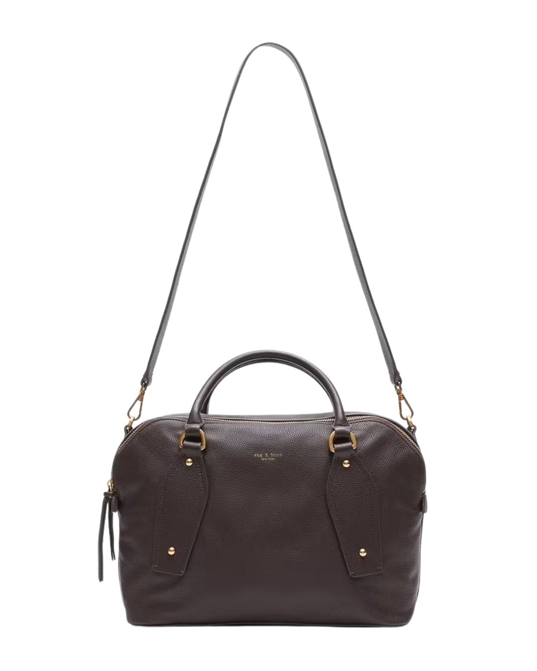 RAG & BONE Gramercy Leather Medium Satchel - Chocolate