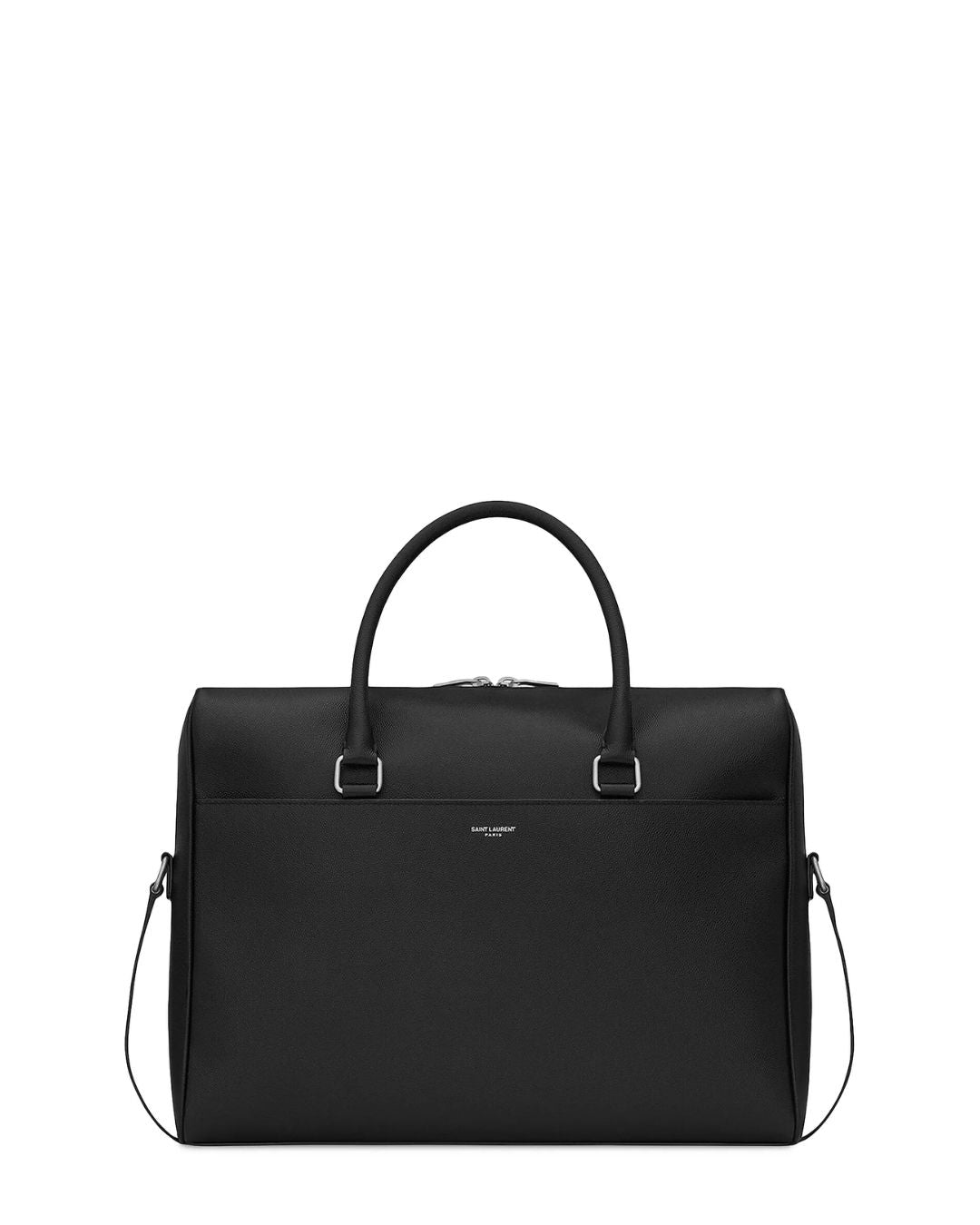 SAINT LAURENT Leather Briefcase - Nero