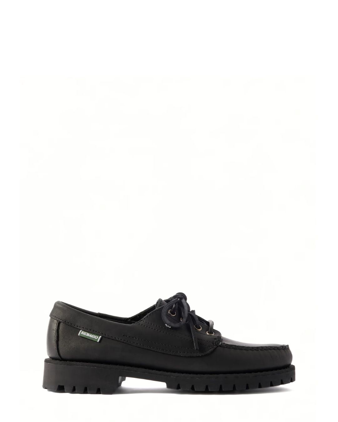 SEBAGO Askook Leather Boat Shoes - Black
