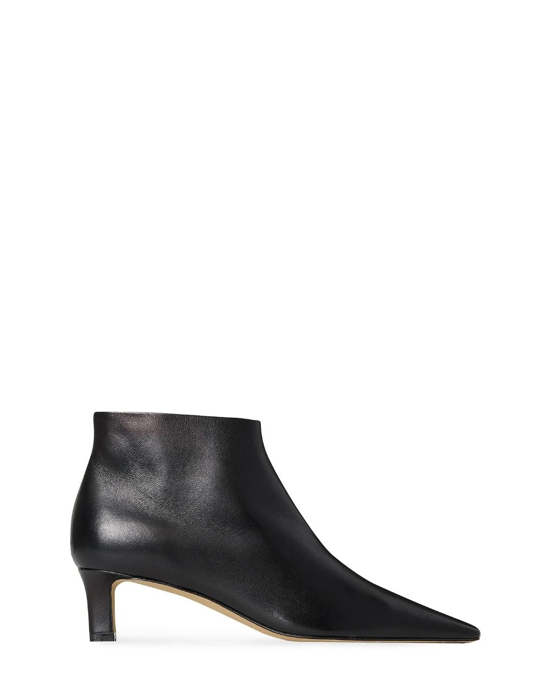 THE ROW Carla 45MM Leather Ankle Boots - Black