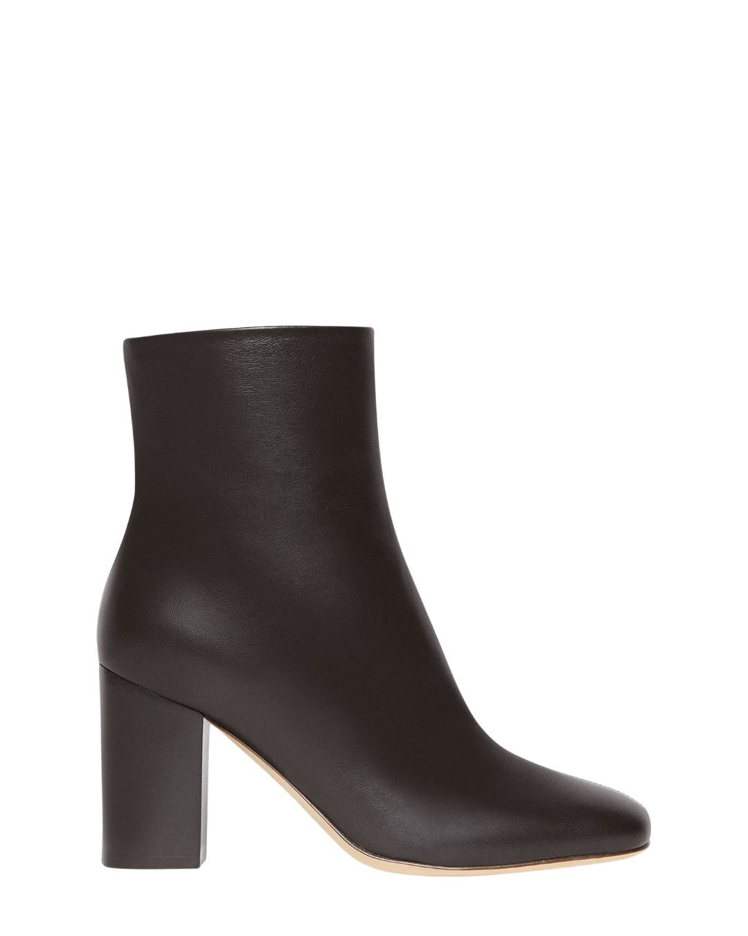 THEORY Ankle Boot in Smooth Leather - Cacao