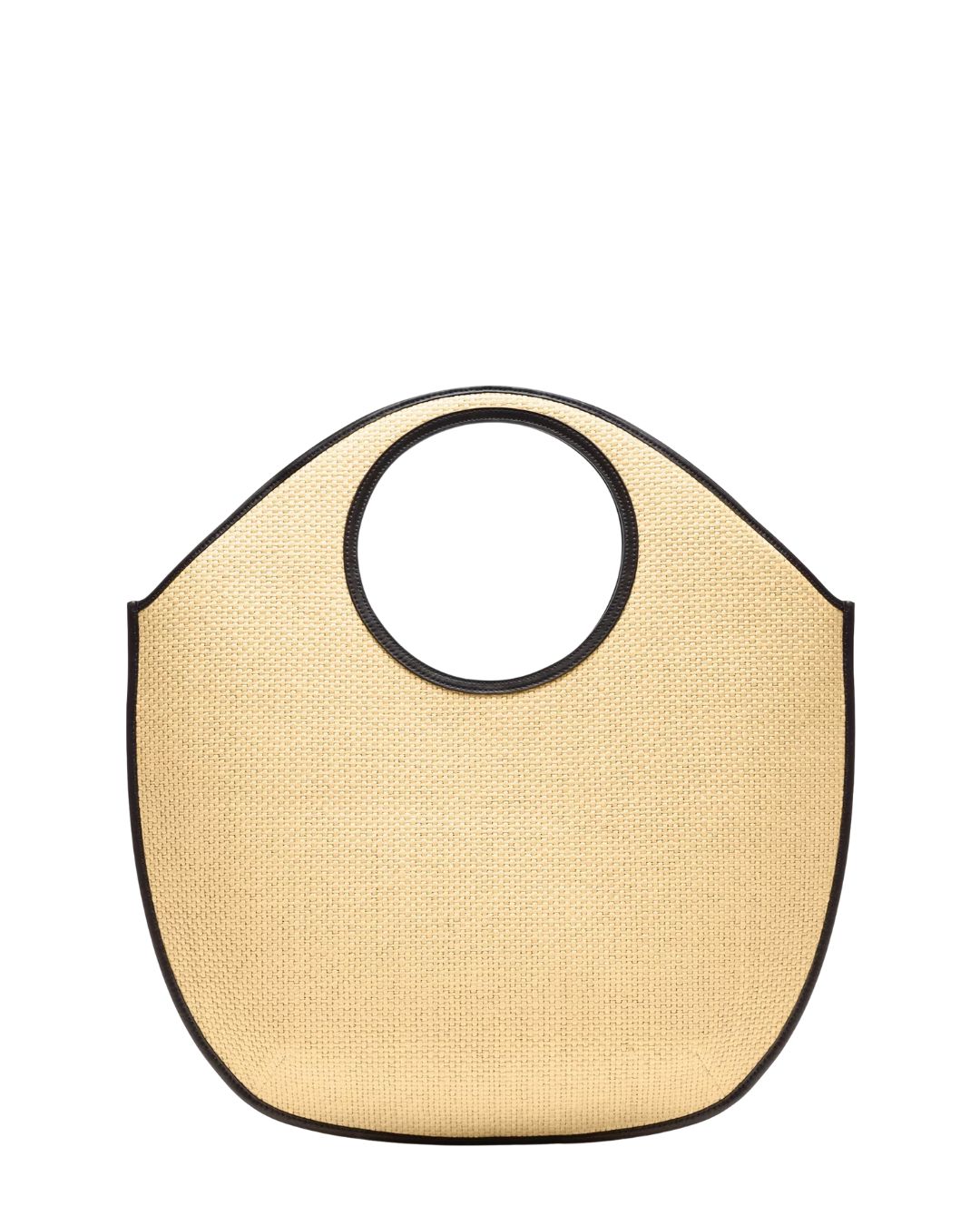 THEORY Circle Tote Bag in Raffia - Natural