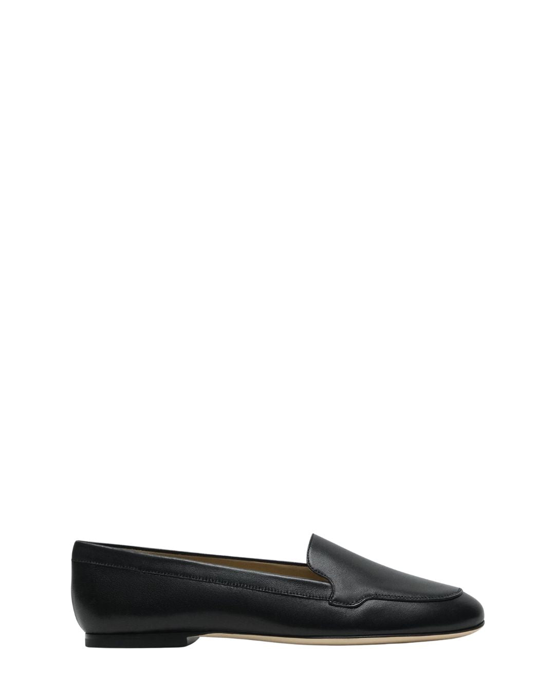 THEORY Slipper in Leather - Black